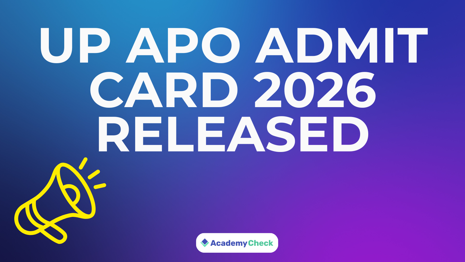 UP APO Admit Card 2026 Released | Download Hall Ticket at UPPSC